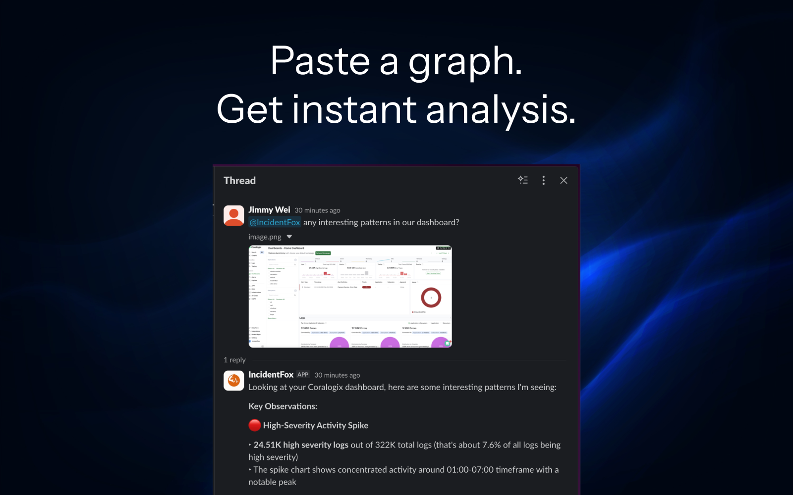 Paste a graph, get instant analysis
